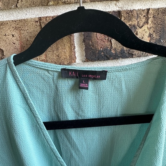 Kaii Blue Blouse Elegant and Versatile Top - Picture 6 of 7